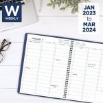 AT-A-GLANCE 2023 Weekly & Monthly Planner, Hourly Appointment Book, 8-1/2" x 11", Large, Lacey (541-905) - Image 2